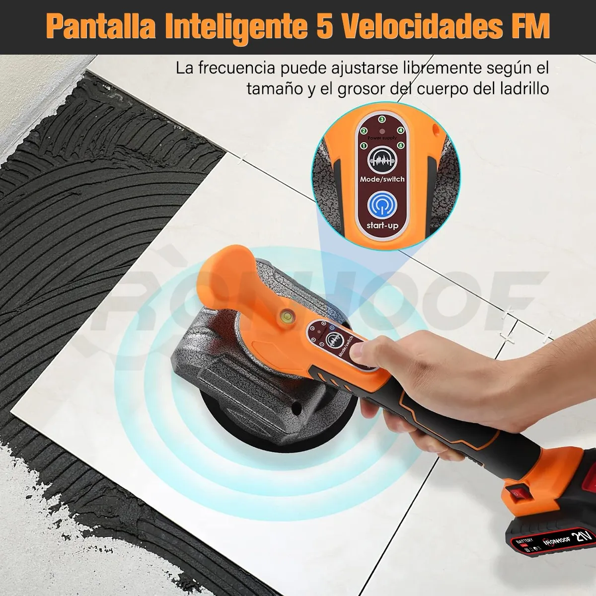 Miniatura 2 de vibrador de baldosas vibración loseta az